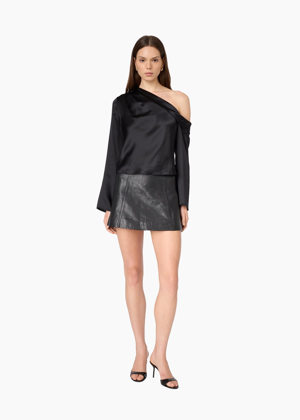 Celeste Asymmetrical Top Black