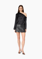 Celeste Asymmetrical Top Black
