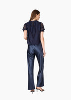 Geraldine Lace Top Navy