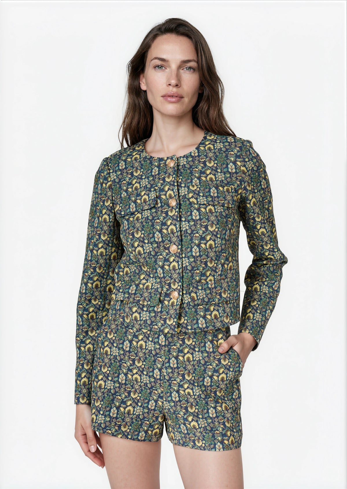 Harland Brocade Short Tapestry Floral