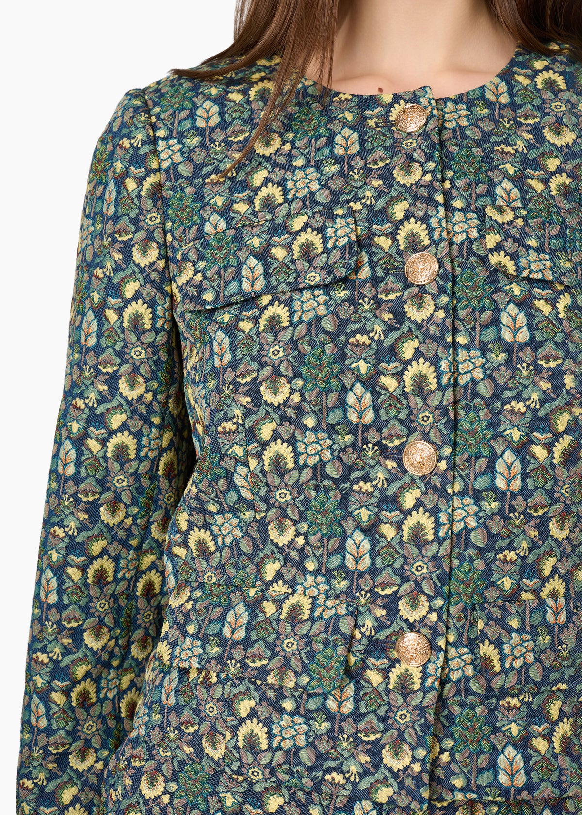 Hans Brocade Jacket Tapestry Floral