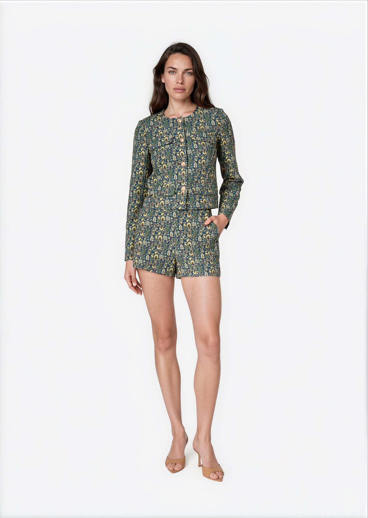 Harland Brocade Short Tapestry Floral