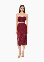 Bridges Strapless Lace Corset Compote