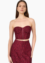 Bridges Strapless Lace Corset Compote