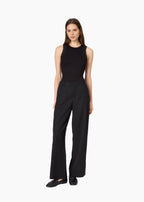 Meade Wide Leg Tencel Trouser Black