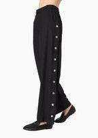 Meade Wide Leg Tencel Trouser Black
