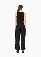 Meade Wide Leg Tencel Trouser Black