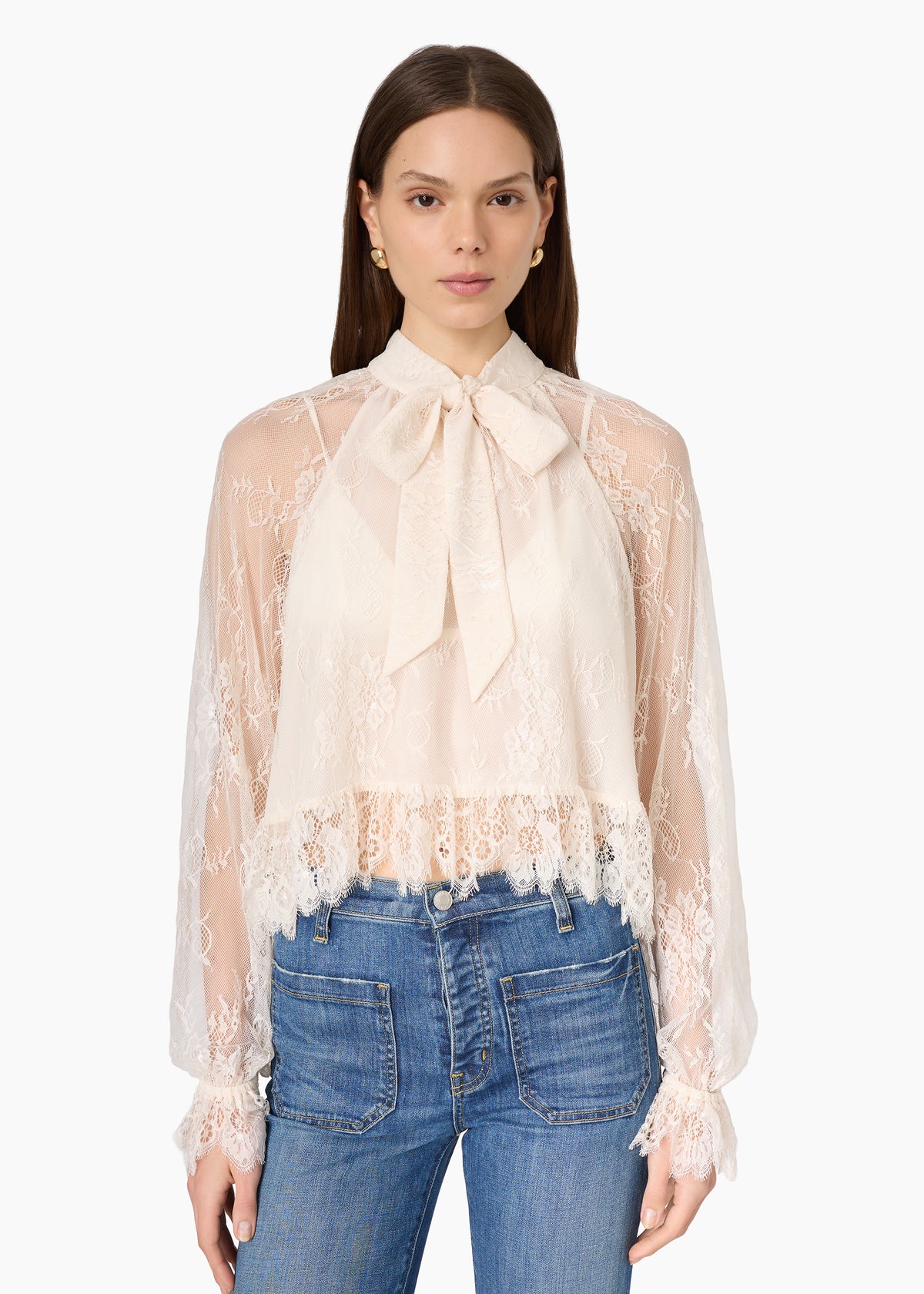 Tully Lace Blouse Oat