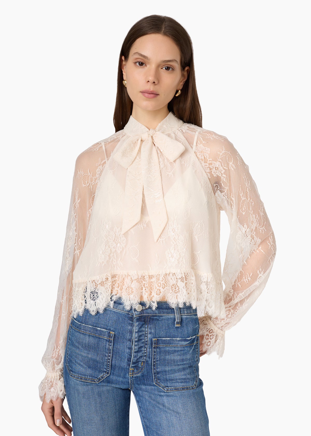 Tully Lace Blouse Oat