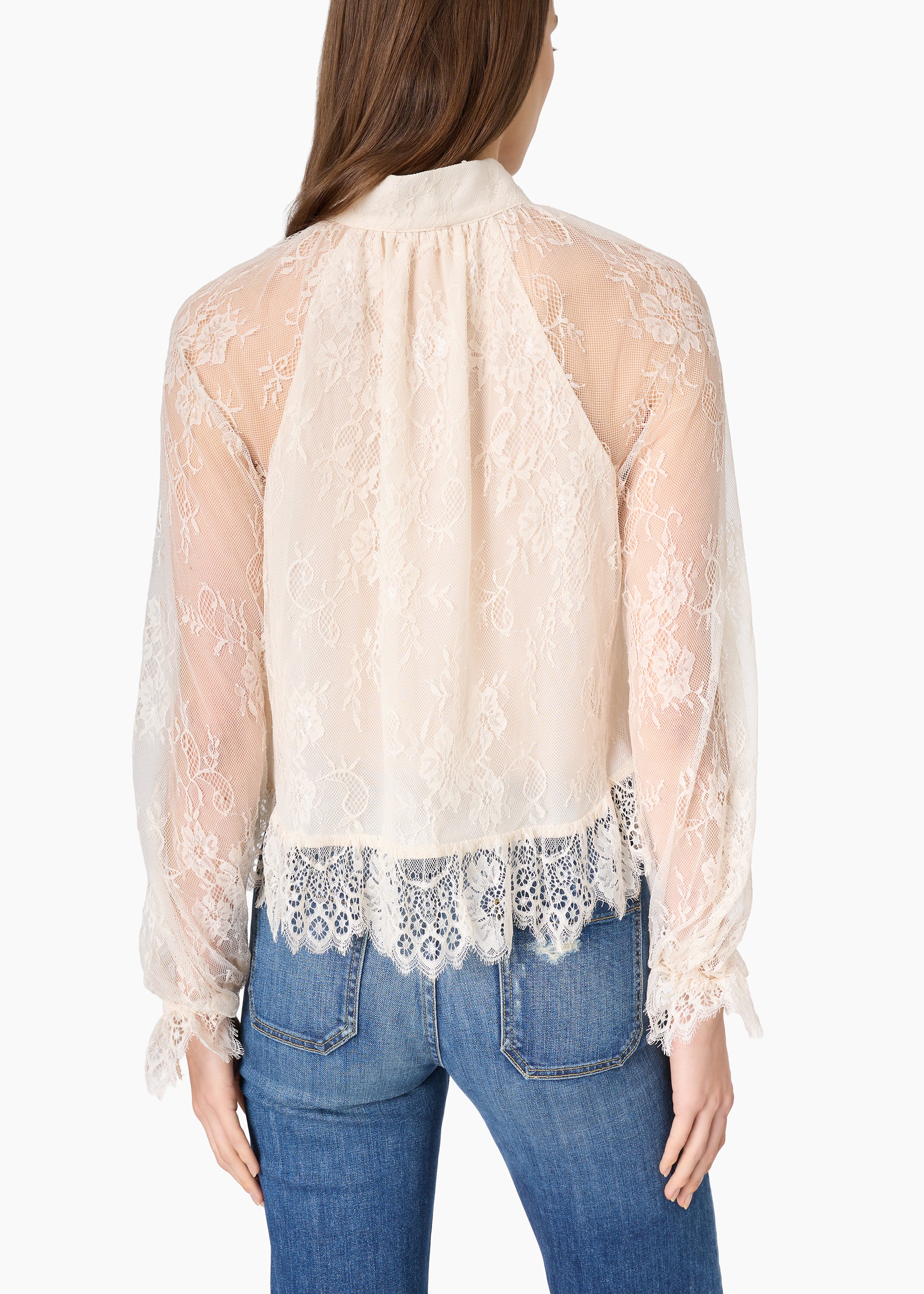 Tully Lace Blouse Oat