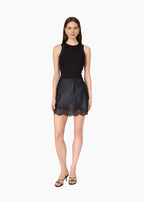 Rogers Silk Mini Skirt Black