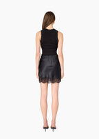Rogers Silk Mini Skirt Black