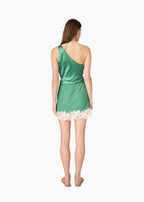 Inez Silk Mini Skirt Meadow