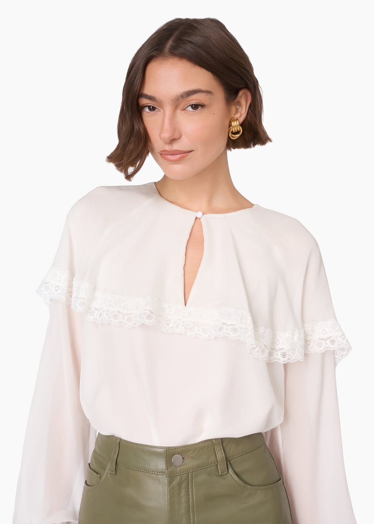 Marila Chiffon Blouse White