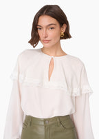 Marila Chiffon Blouse White