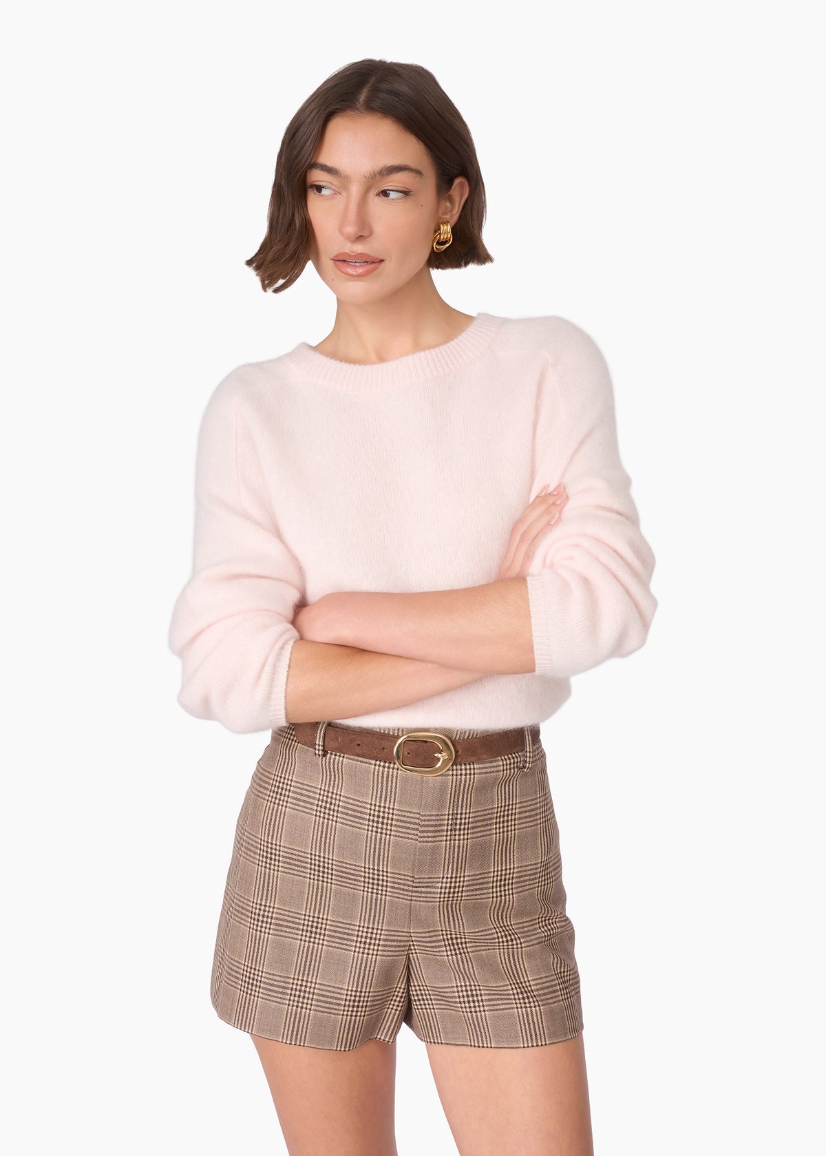 Niall Cashmere Sweater Light Pink