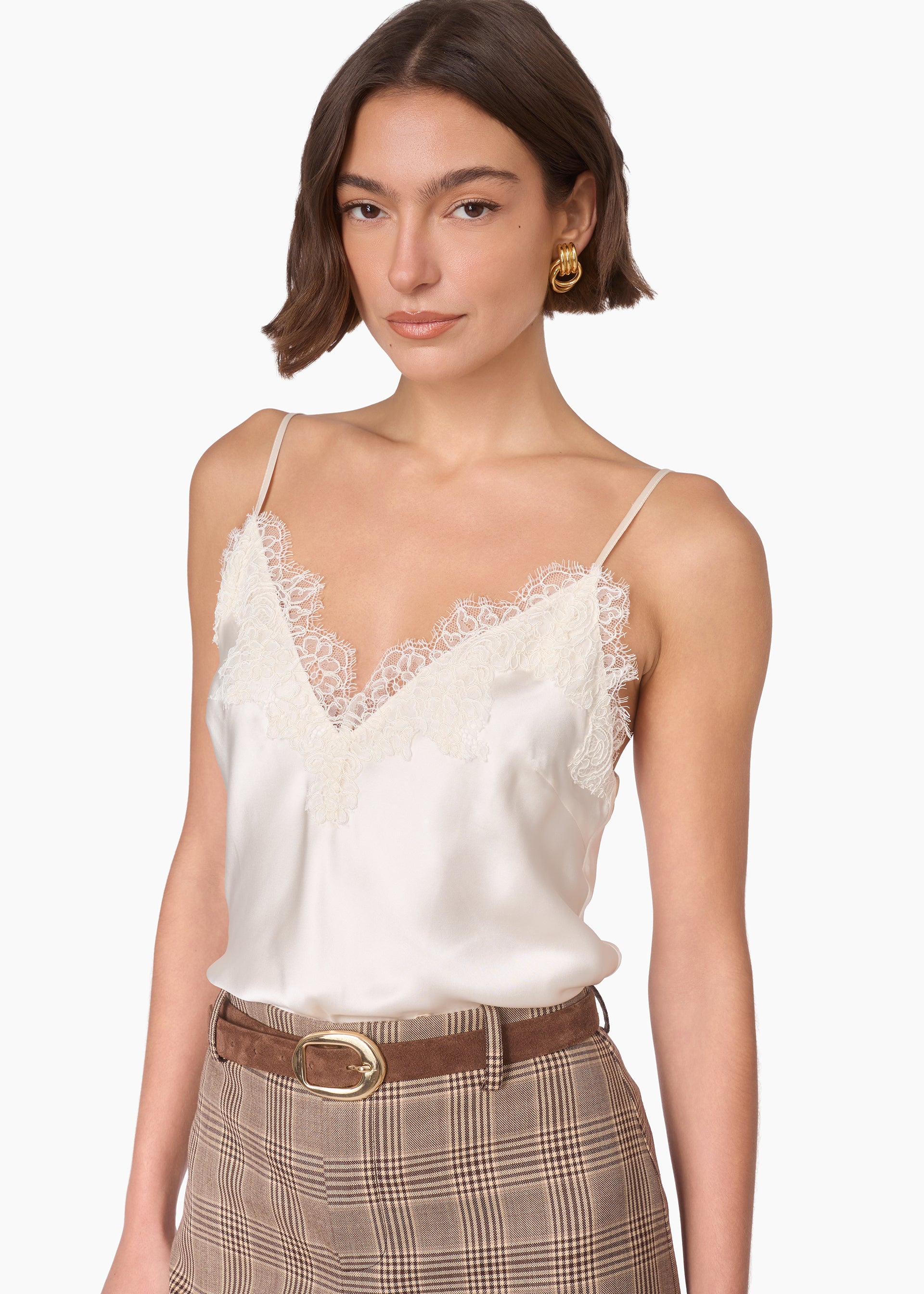 Annika Silk Camisole Macadamia – CAMI NYC