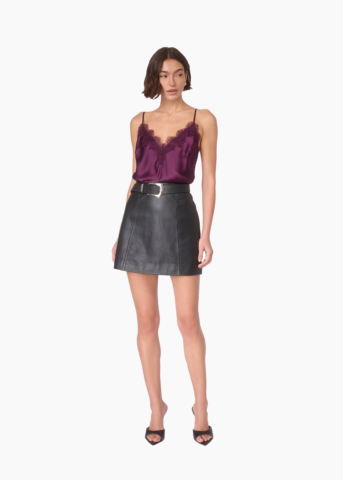 Annika Silk Camisole Fig