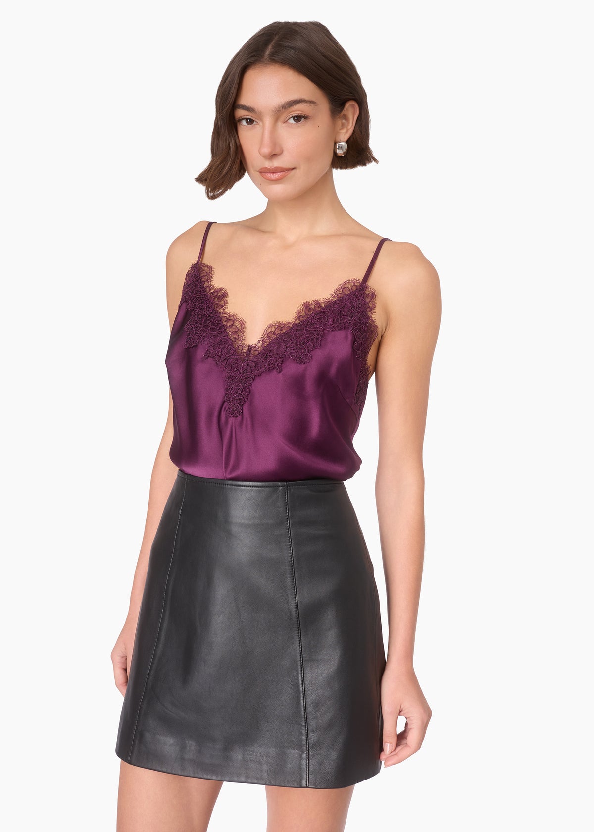 Annika Silk Camisole Fig