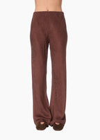 Bristol Mid Rise Jacquard Pant Umber
