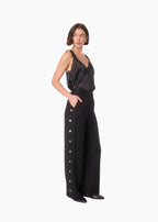 Meade Wide Leg Tencel Trouser Black