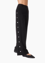 Meade Wide Leg Tencel Trouser Black
