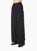 Meade Wide Leg Tencel Trouser Black