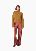Catherine Cashmere Cropped Sweater Goldrush