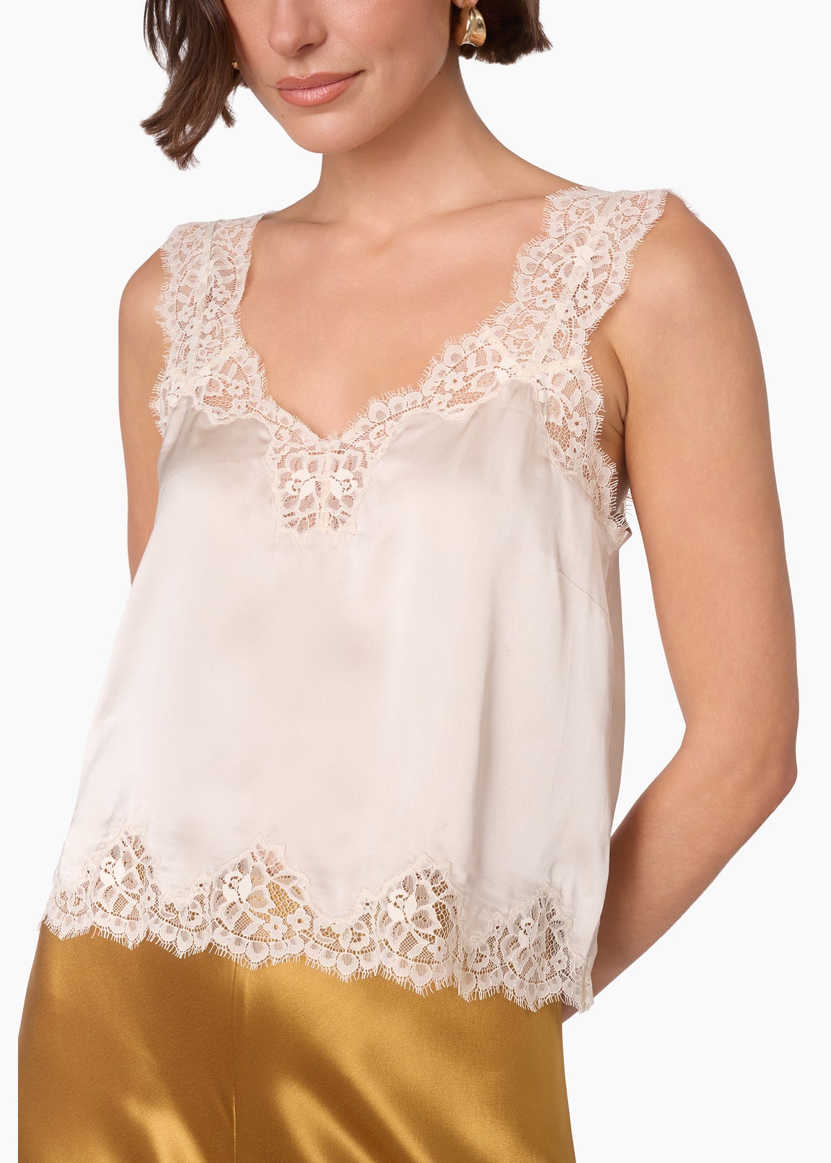 Tony Silk Camisole Oat