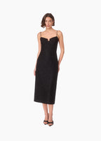 Sipsy Lace Midi Dress Black