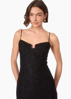 Sipsy Lace Midi Dress Black