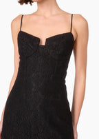 Sipsy Lace Midi Dress Black