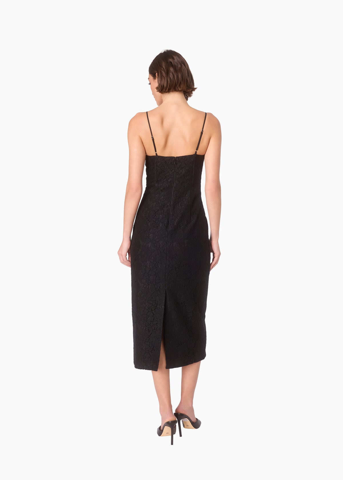Sipsy Lace Midi Dress Black