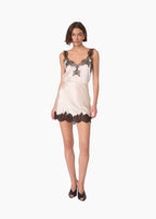 Rogers Silk Mini Skirt Oat