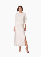Guynan Silk Maxi Skirt Macadamia