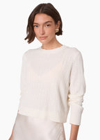 Lesley Cropped Sweater Macadamia