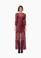 Beauregard Lace Maxi Dress Deep Plum