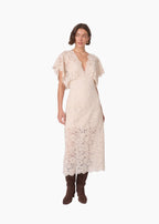Avis Lace Maxi Dress Oat