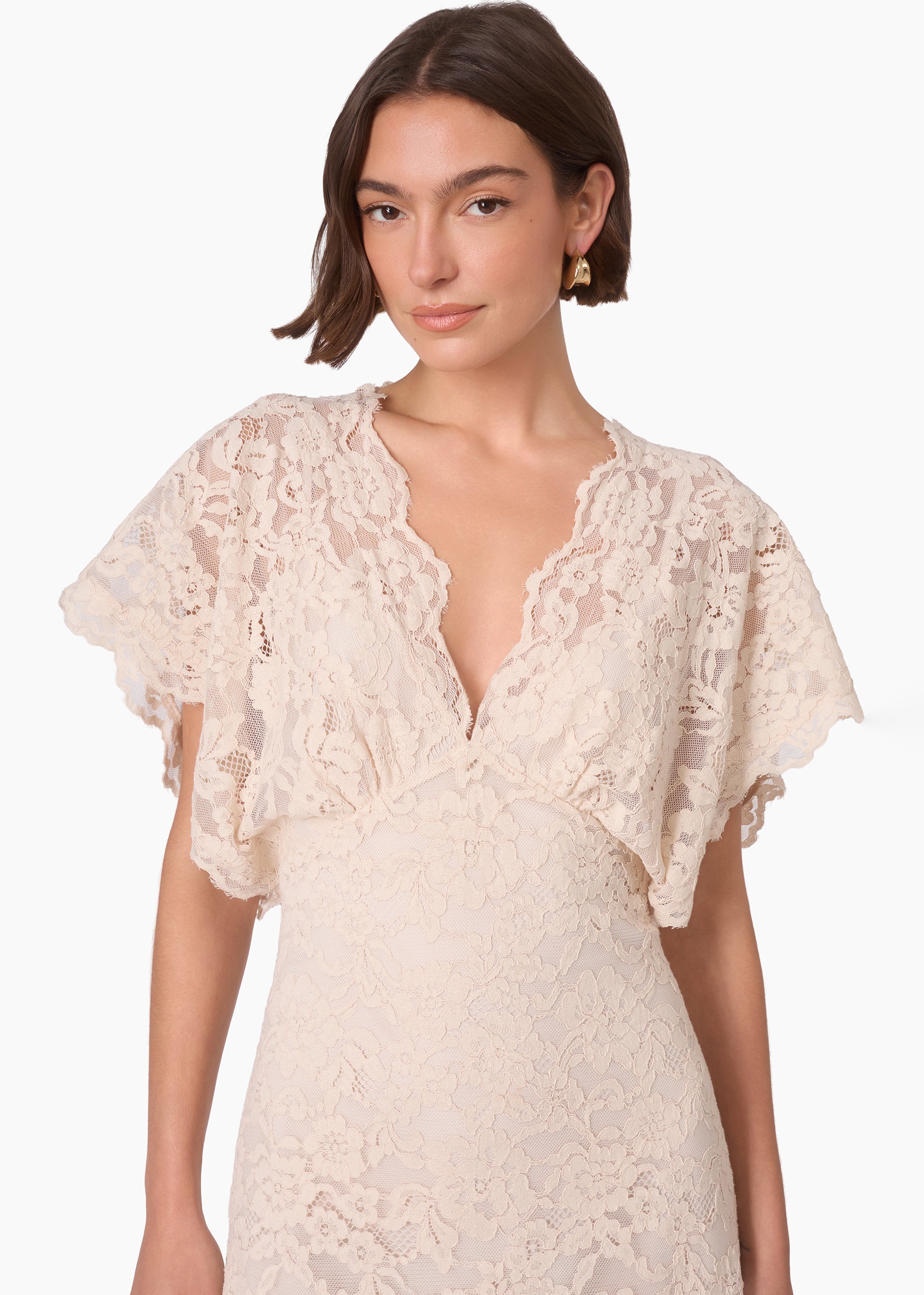 Avis Lace Maxi Dress Oat – CAMI NYC