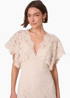 Avis Lace Maxi Dress Oat