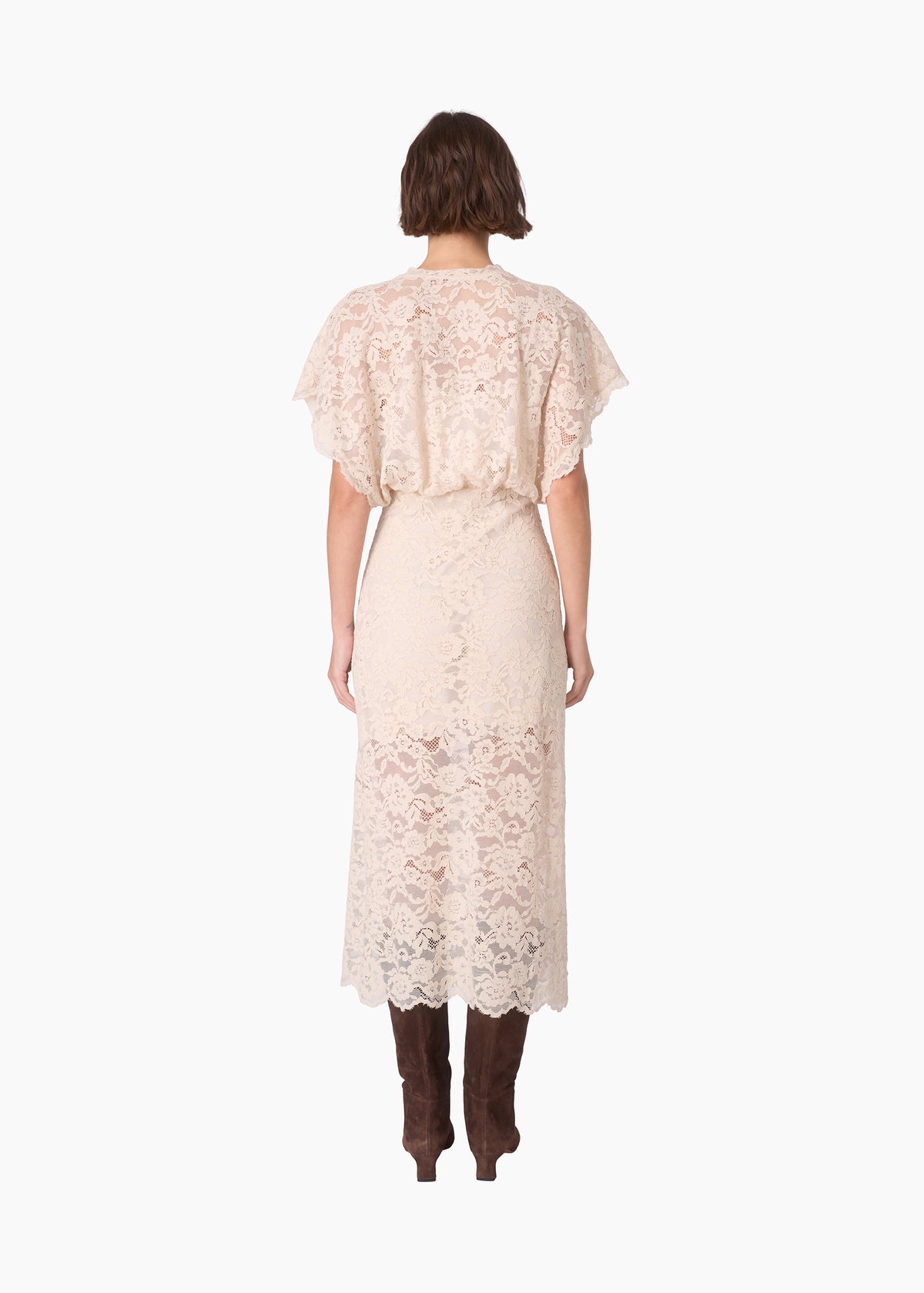Avis Lace Maxi Dress Oat