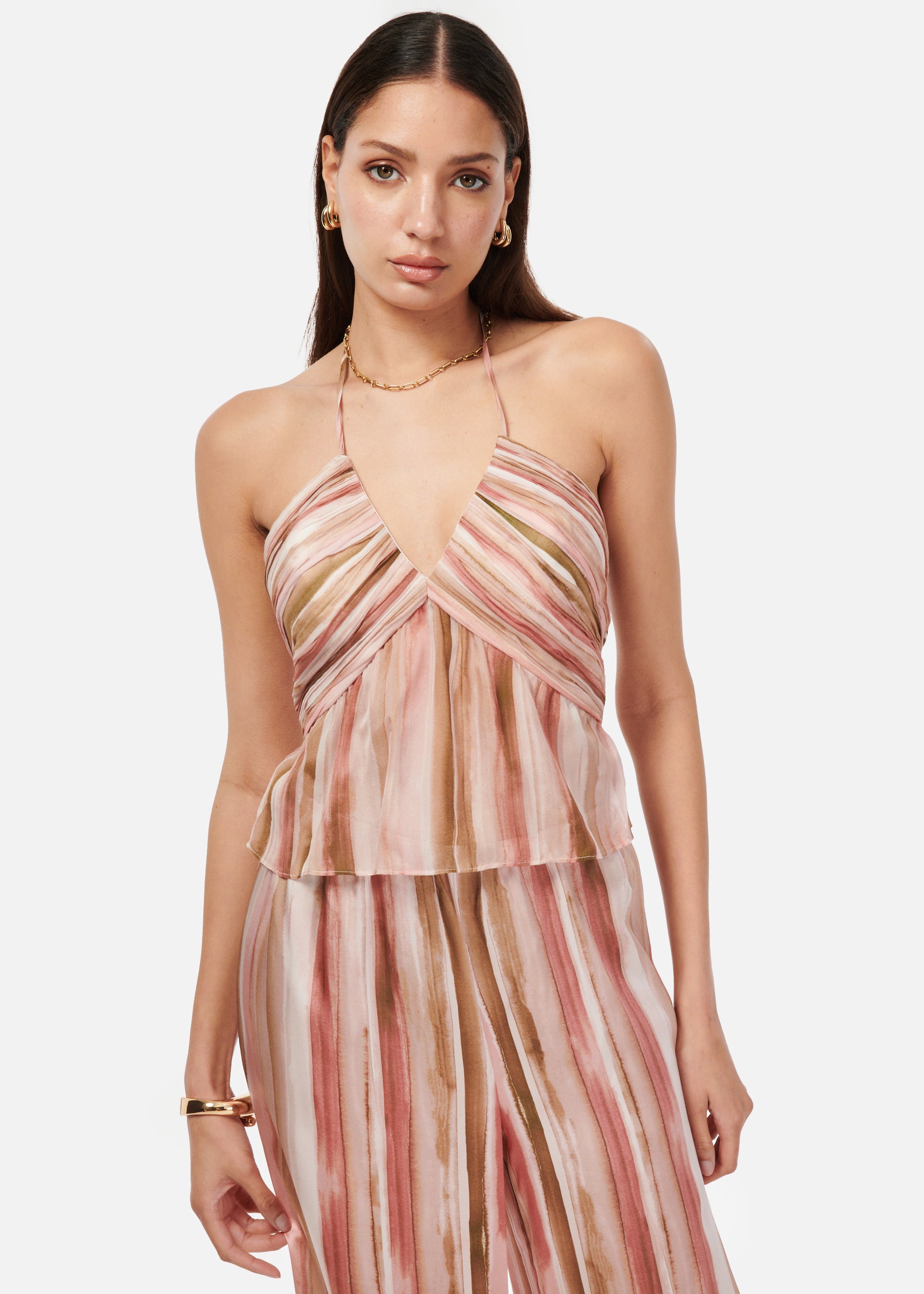 Rhea Camisole Painterly Stripe