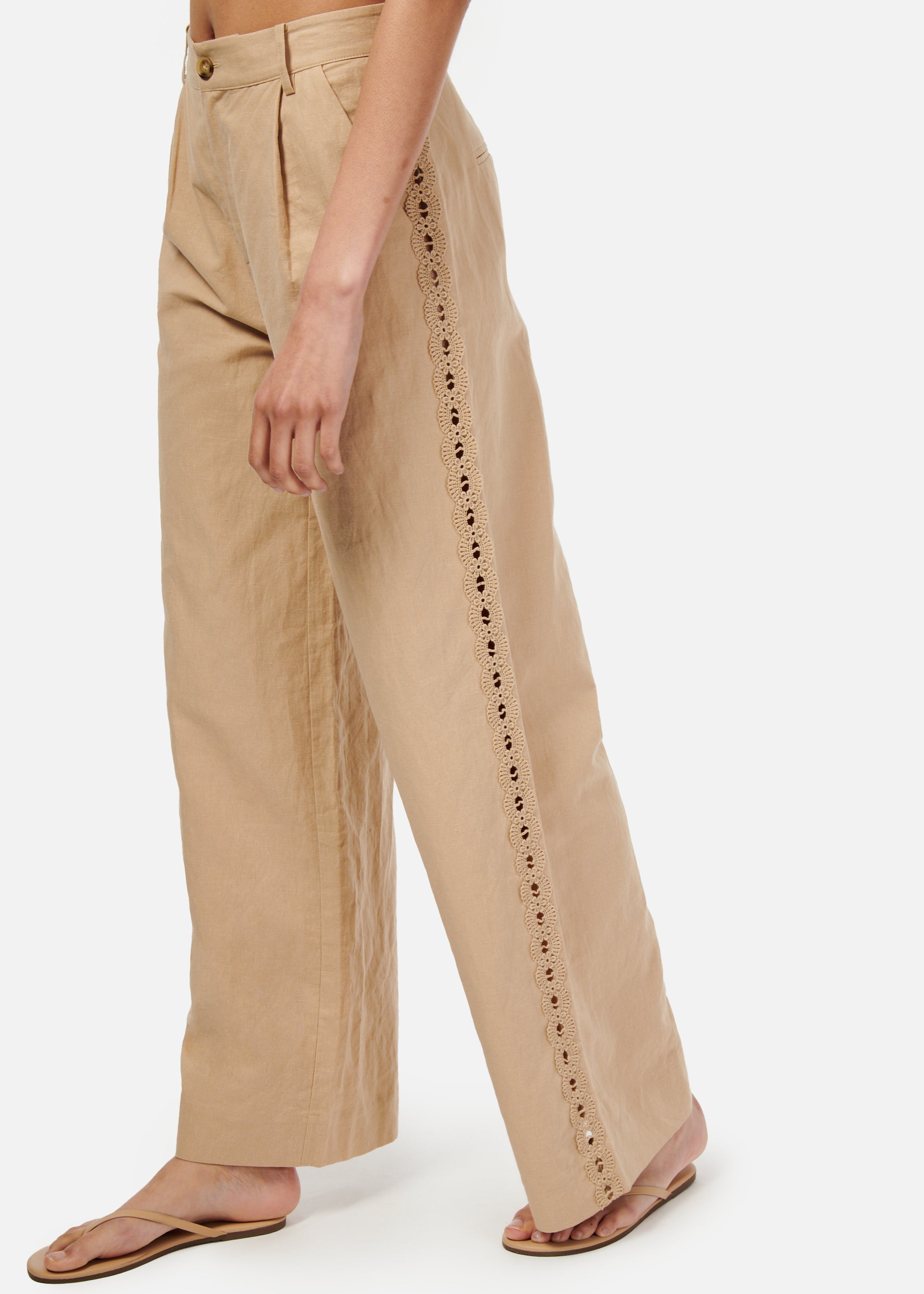 Akhila Wide Leg Pant Irish Cream