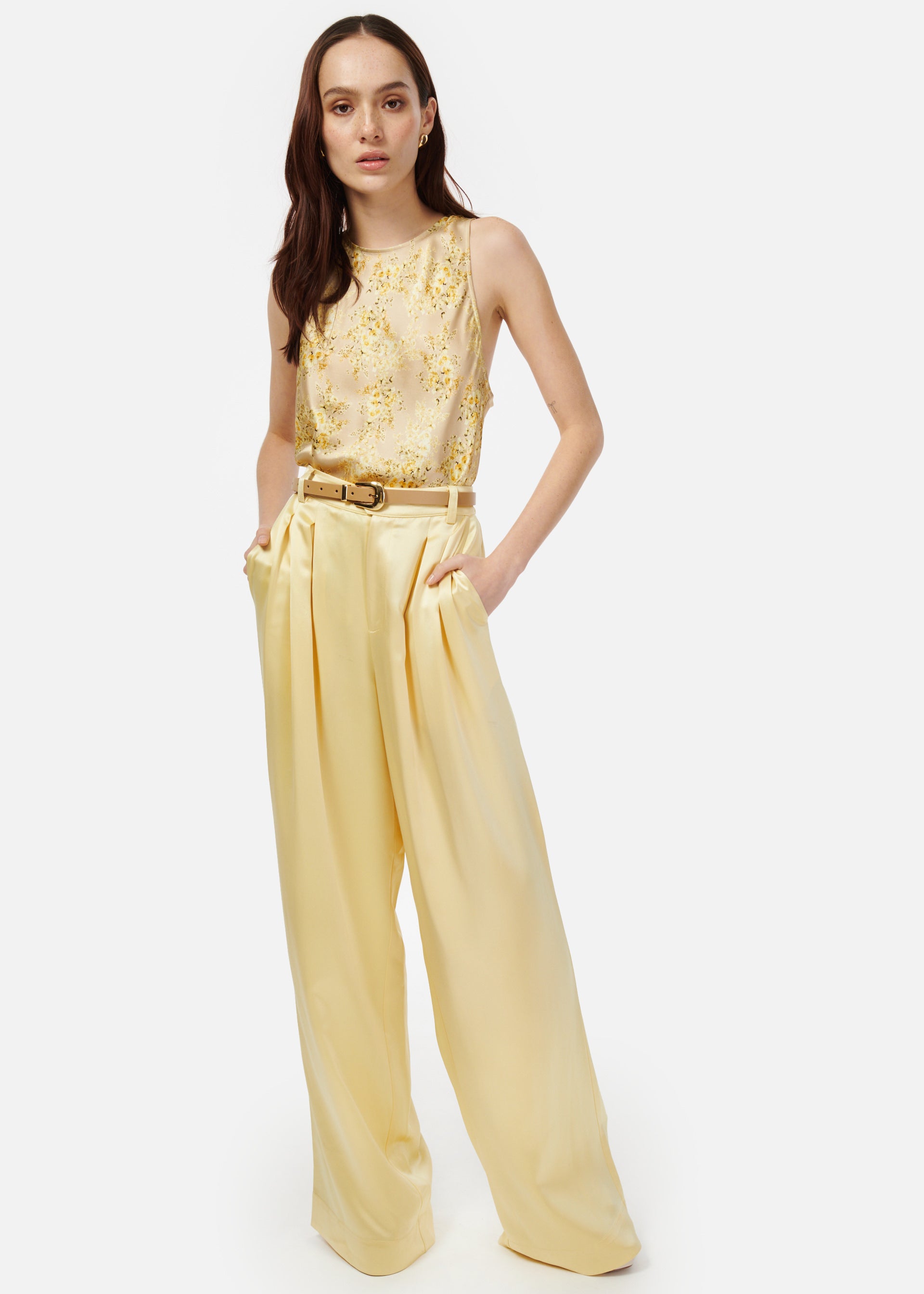 Davina Wide Leg Pant Sunlight