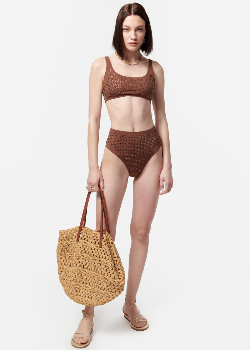 Crystal Bikini Top Coconut