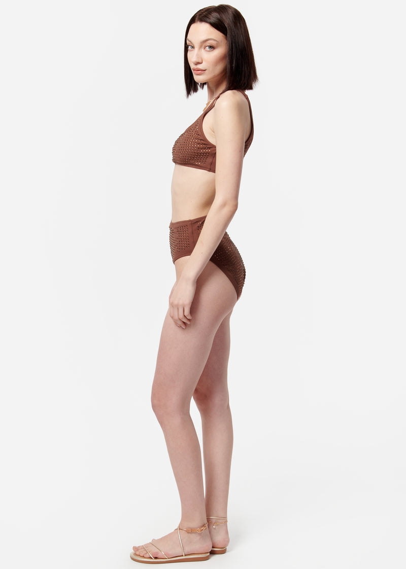 Crystal Bikini Bottom Coconut