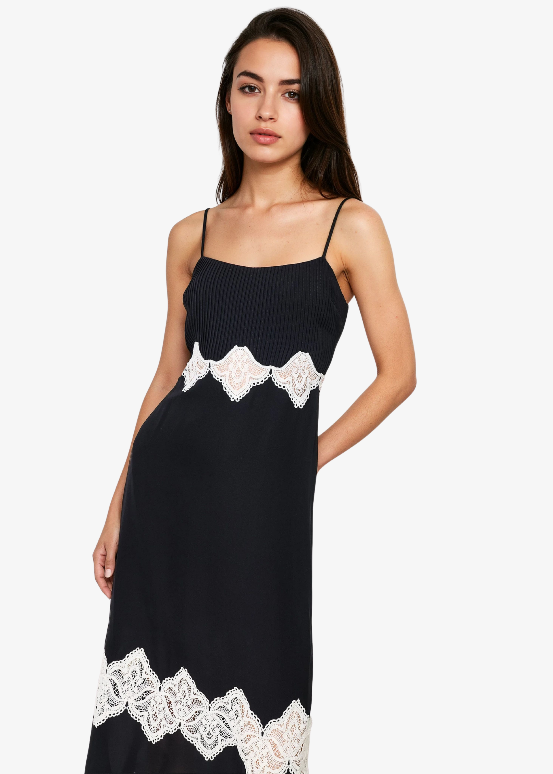 Isadora Midi Dress Black – CAMI NYC