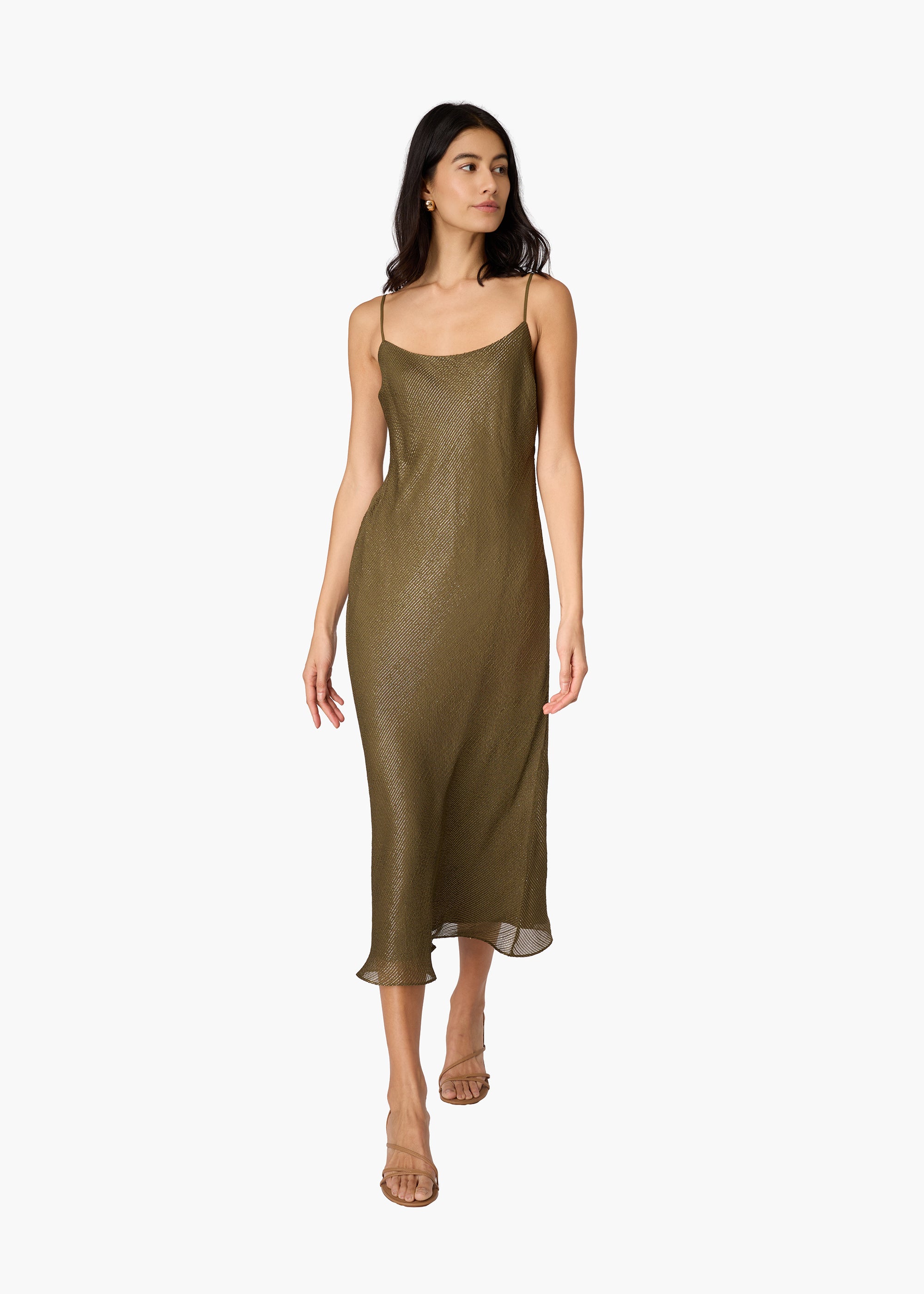 CAMI NYC Women's Luanna Metallic Chiffon Maxi Dress - Green - Maxi dresses CAMI NYC Women's Luanna Metallic Chiffon Maxi Dress - Green - Maxi dresses