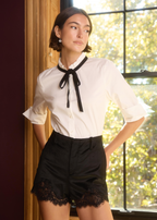 Mariana High Rise Velvet Short Black