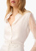 Chelsey Chiffon Blouse White